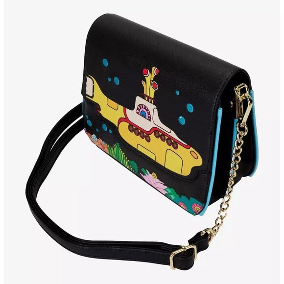 Loungefly The Beatles Yellow Submarine Crossbody Bag NWT​ - Picture 4 of 5